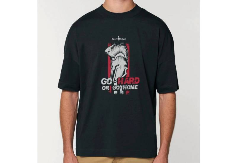 Sport-Knight® T-Shirt Sport-Knight® Herren Oversize T-Shirt "Go Hard or Go Home" von Sport-Knight®