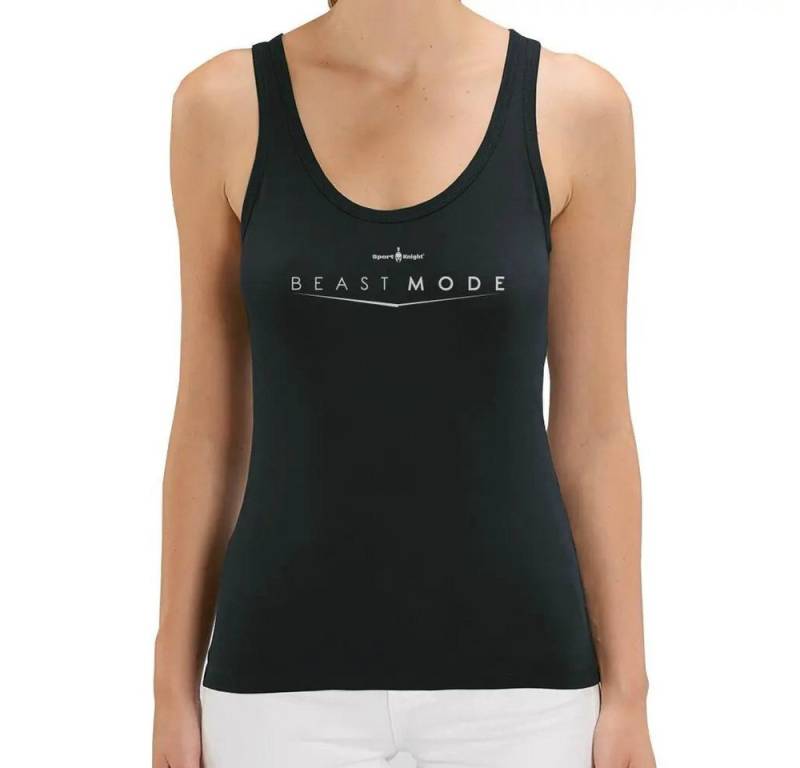 Sport-Knight® Tanktop Sport-Knight® Damen Fitness Tanktop "Beast Mode On" von Sport-Knight®