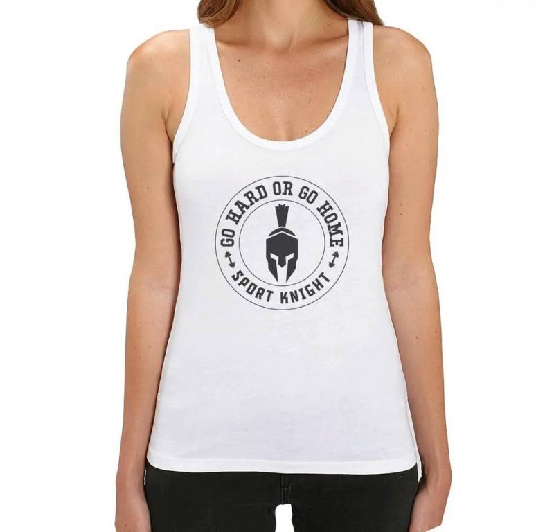 Sport-Knight® Tanktop Sport-Knight® Damen Fitness Tanktop "Go Hard or Go Home" von Sport-Knight®
