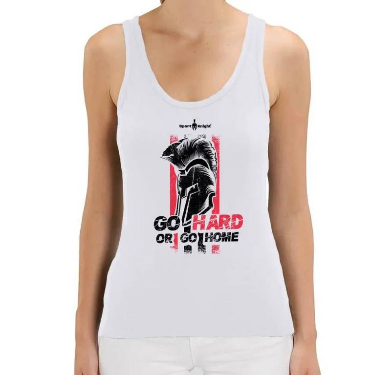 Sport-Knight® Tanktop Sport-Knight® Damen Fitness Tanktop "Go Hard or Go Home" von Sport-Knight®