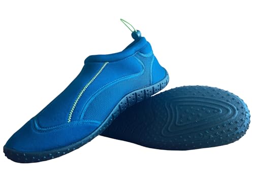 SportVida Surfschuhe - Schwimmschuhe - Badeschuhe - Gummierte Sohle - Wasserschuhe Atmungsaktives Schnell Trocknendes (BLAU, EU Schuhgrößensystem, Erwachsene, Herren, Numerisch, M, 42) von SportVida