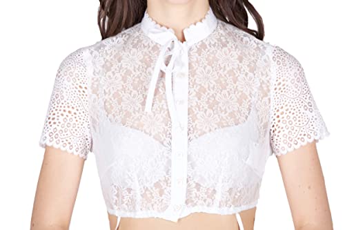 Sportalm Dirndlbluse Lottie 97 350 01 302 Optical White Größe 36 von Sportalm