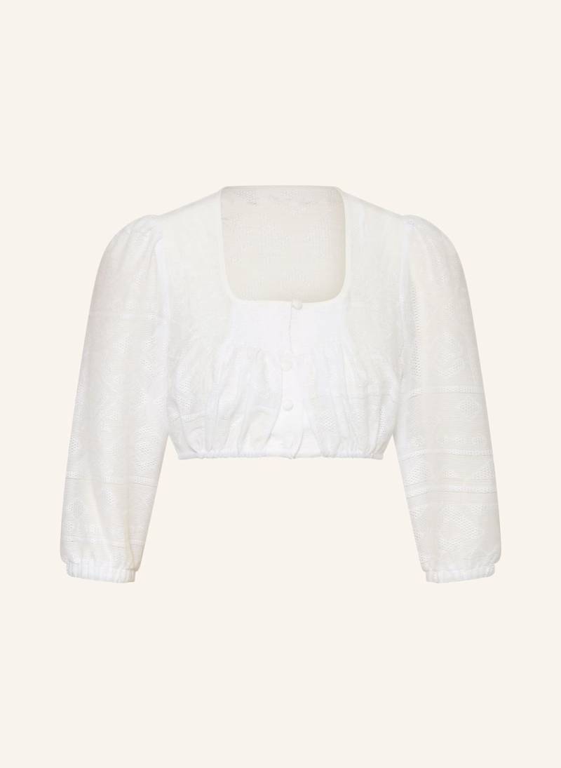 Sportalm Dirndlbluse Mit 3/4-Arm weiss von Sportalm