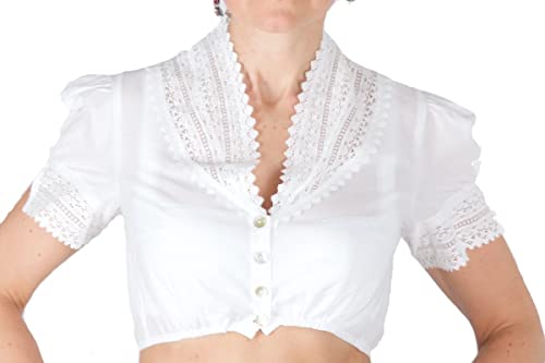 Sportalm Dirndlbluse Valentina 88 05 06 380 Weiss Größe 34 von Sportalm