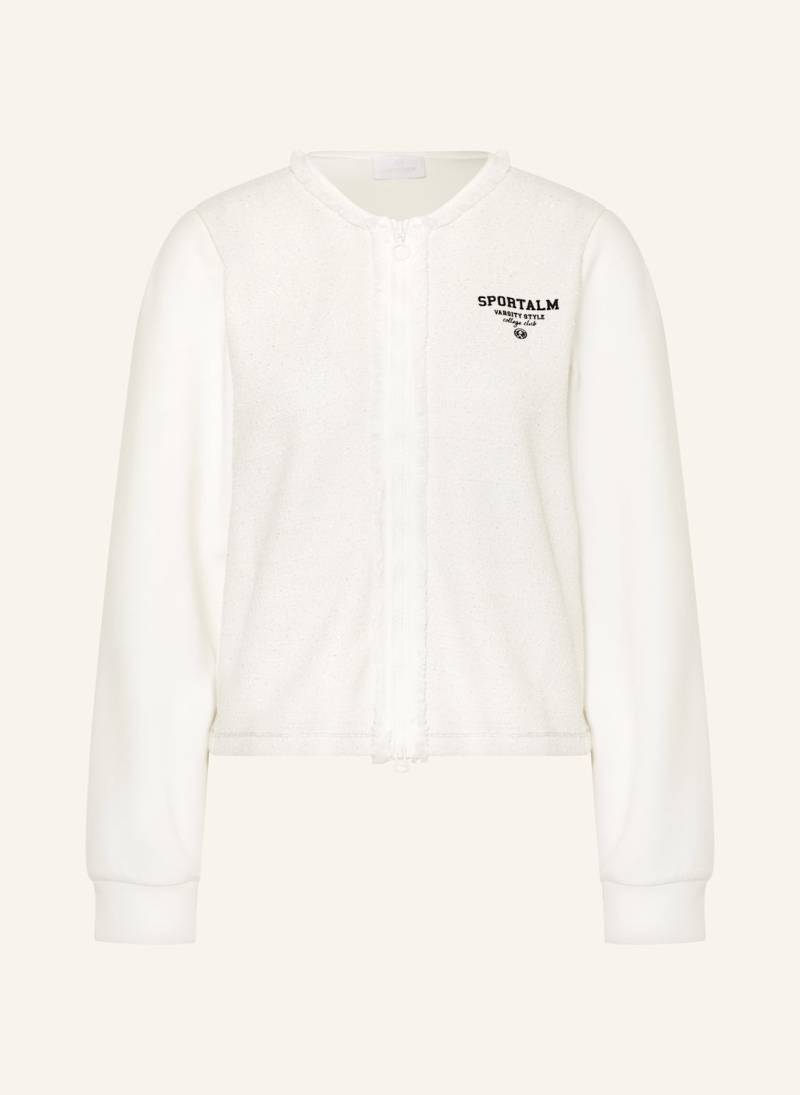Sportalm Jacke Im Materialmix Mit Glitzergarn weiss von Sportalm
