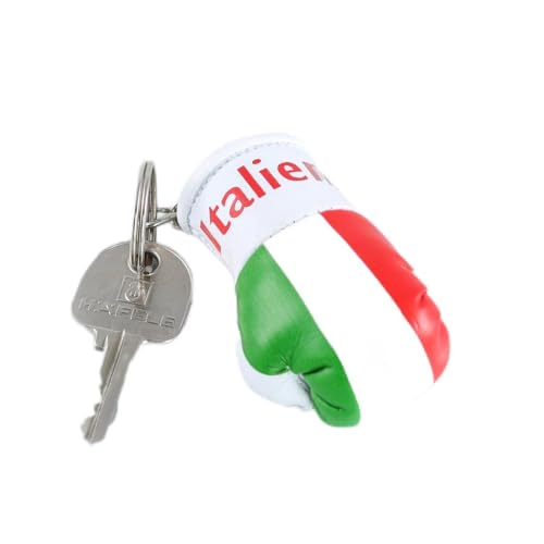 Sportfanshop24 Schlüsselanhänger/Anhänger für Schlüssel - Italien - Boxhandschuh mit Schlüsselring, 7 cm groß von Lupsty