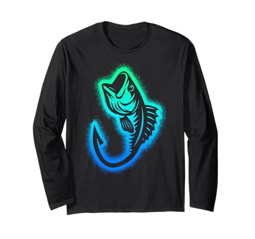 Angeln Fischer Kinder Jungen Herren Angler Langarmshirt von Sportfischer Angelurlaub Fische fangen Designs