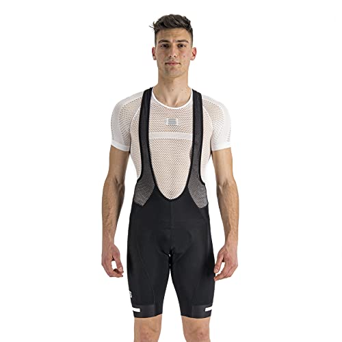 Sportful Herren Neo Bibshort für Rennrad, Radfahren und Rennsport, Schwarz Weiß, Klein von Sportful