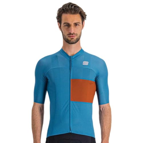 Sportful Herren Snap Jersey Sweatshirt, Berry Blue/Cayenna Red, XL EU von Sportful