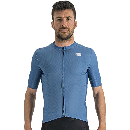 Sportful Men's Checkmate Jersey Sweatshirt, BLAUES SEEBEERENBLAU, XL von Sportful