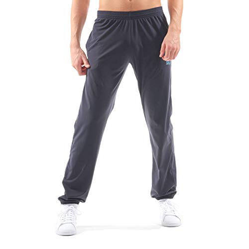 Sportkind Jungen & Herren Tennis, Fitness, Sport Jogginghose mit schmalen Bündchen & Taschen, atmungsaktiv, Navy blau, Gr. XXL von Sportkind