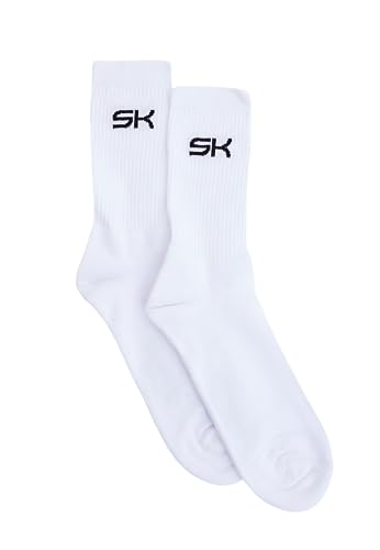 Sportkind Kinder & Erwachsene Tennis, Running, Golf Socken lang, weiss, Gr. 45-47 von Sportkind