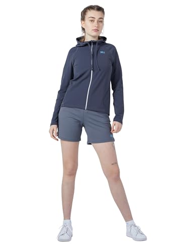 Sportkind Mädchen & Damen Tennis, Fitness, Sport Joggingjacke mit Kapuze & RV-Tasche, atmungsaktiv, dunkelgrau, Gr. S Sportkind Mädchen & Damen Tennis, Fitness, Sport Joggingjacke mit Kapuze & RV-Tasche, atmungsaktiv, dunkelgrau, Gr. S von Sportkind