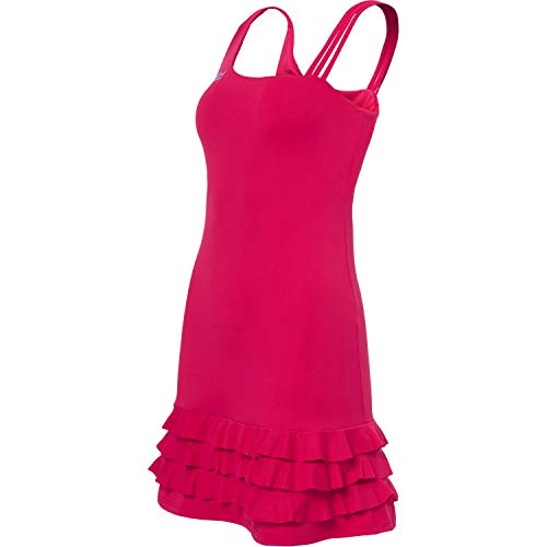 Sportkind Mädchen & Damen Tenniskleid mit Rüschen, pink, Gr. 152 von Sportkind