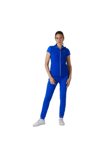 Sportkind Sport- & Lauf-Weste mit Taschen für Mädchen & Damen, atmungsaktiv, Kobaltblau, Gr. XL von Sportkind