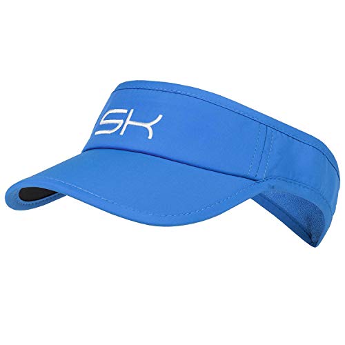 Sportkind Tennis, Running, Golf Sonnen Visor, Kornblumen blau von Sportkind