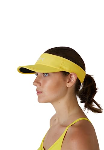 Sportkind Tennis, Running, Golf Sonnen Visor, gelb von Sportkind