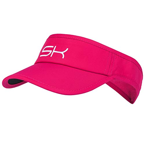 Sportkind Tennis, Running, Golf Sonnen Visor, pink von Sportkind