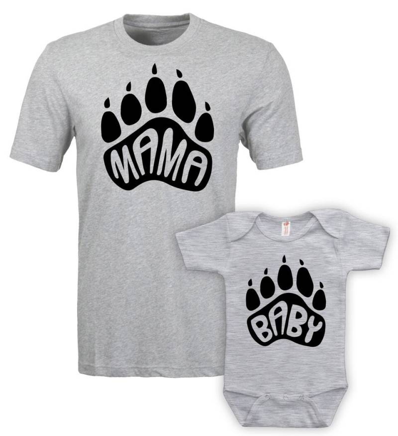 Mama Und Mich Outfits Mutter Tochter Geschenke Für Sohn Passende Familie Shirts Bär Baby Body Ths-11 Ths-12 von Sportley