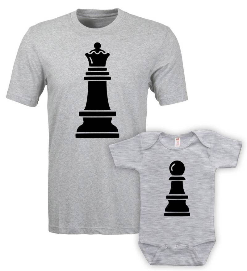Mutter Und Sohn, Die Passenden Outfits Mami Mir Kleidung Mama Baby-Geschenke Für Neue Geschenk Ideen Königin Schach Full Bodysuit Ths-Ths 08-09 von Sportley