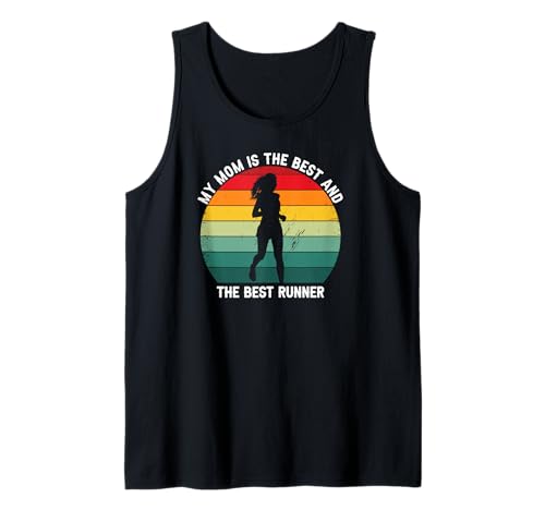 Meine Mama Ist Die Beste Und Schnellste Läuferin Tank Top von Sportliche Mütter Stolze Familie Humor