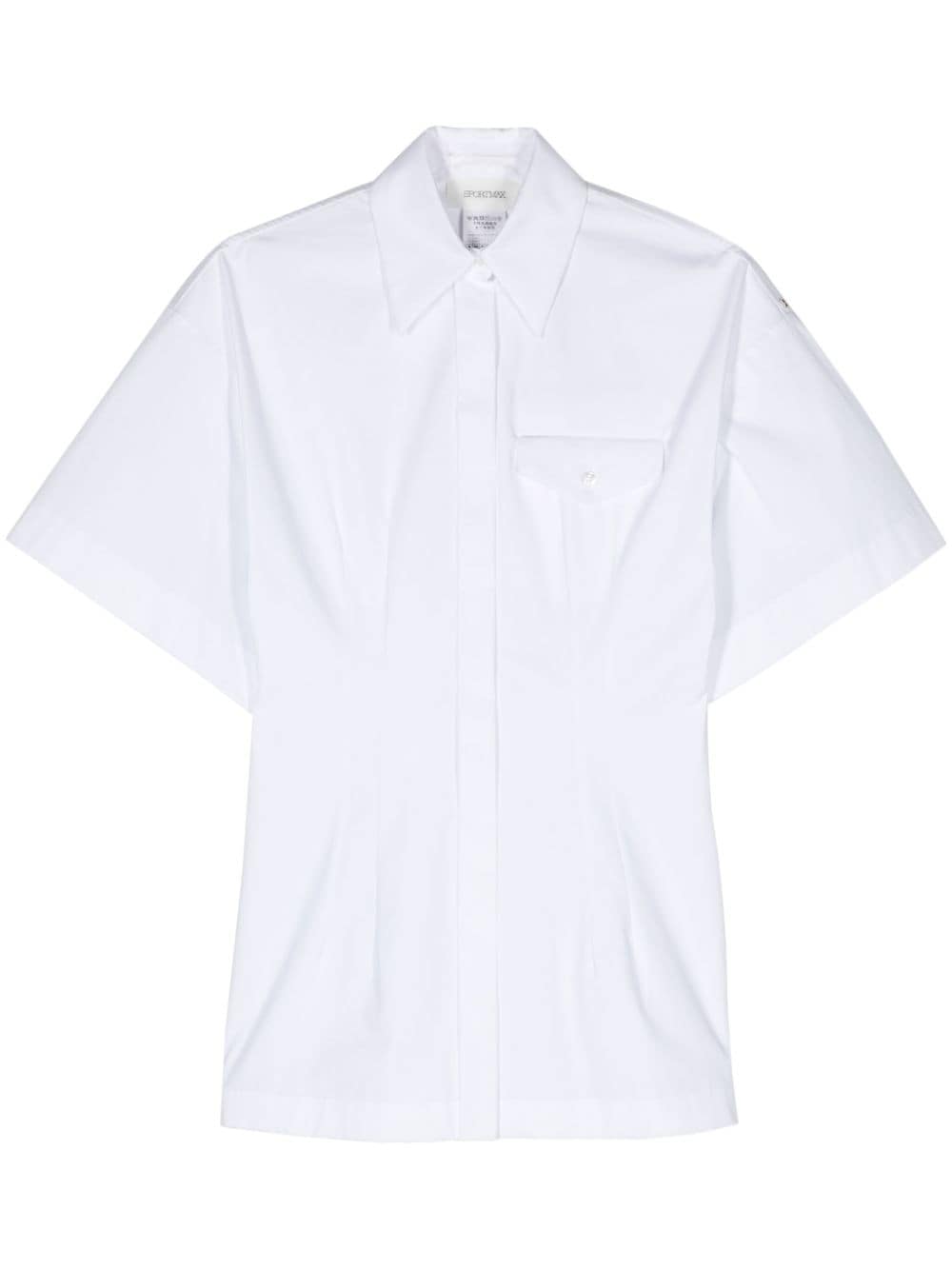Sportmax Curve Hemd mit spitzem Kragen - Weiß von Sportmax