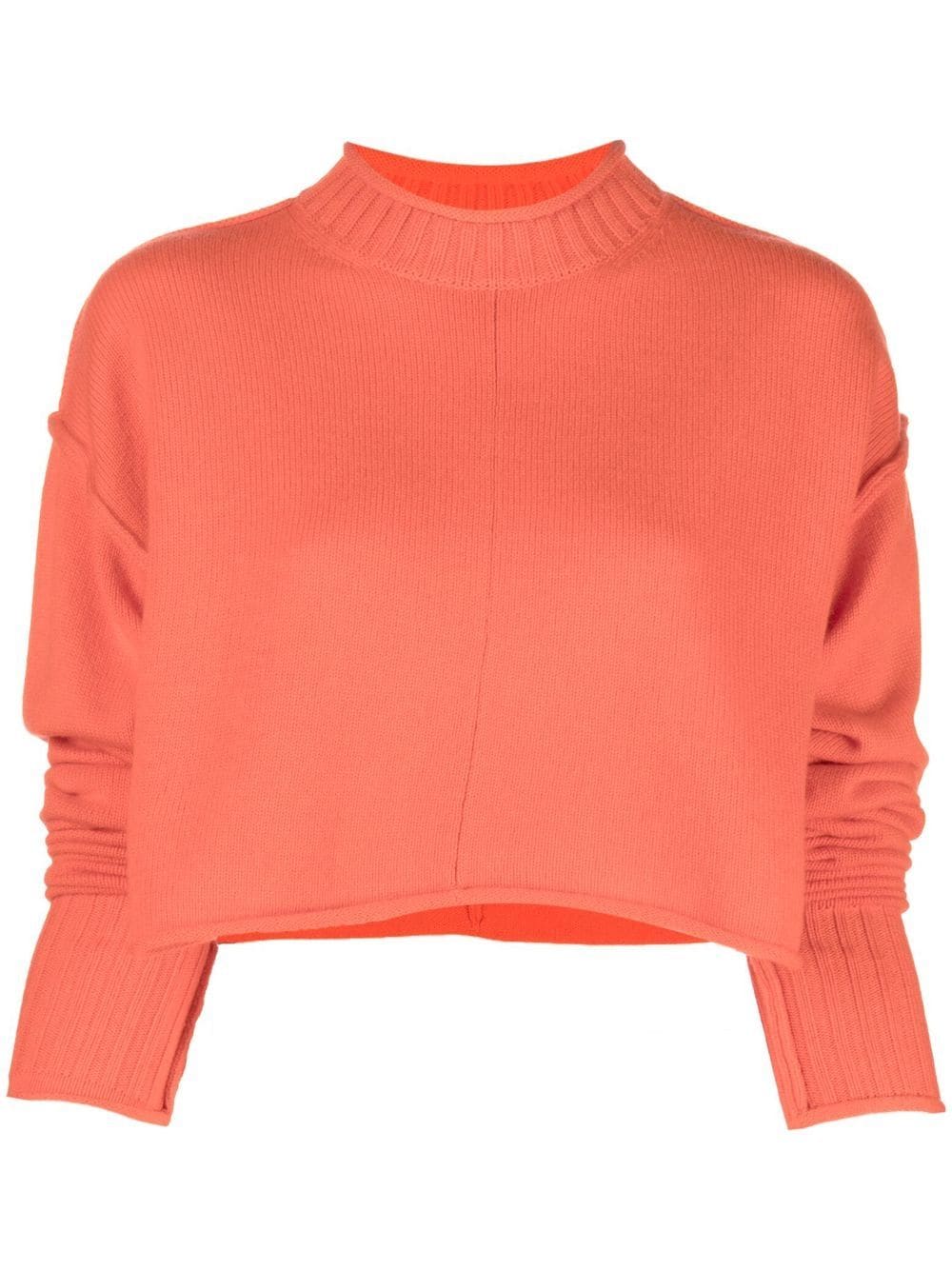 Sportmax Gerippter Cropped-Pullover - Orange von Sportmax