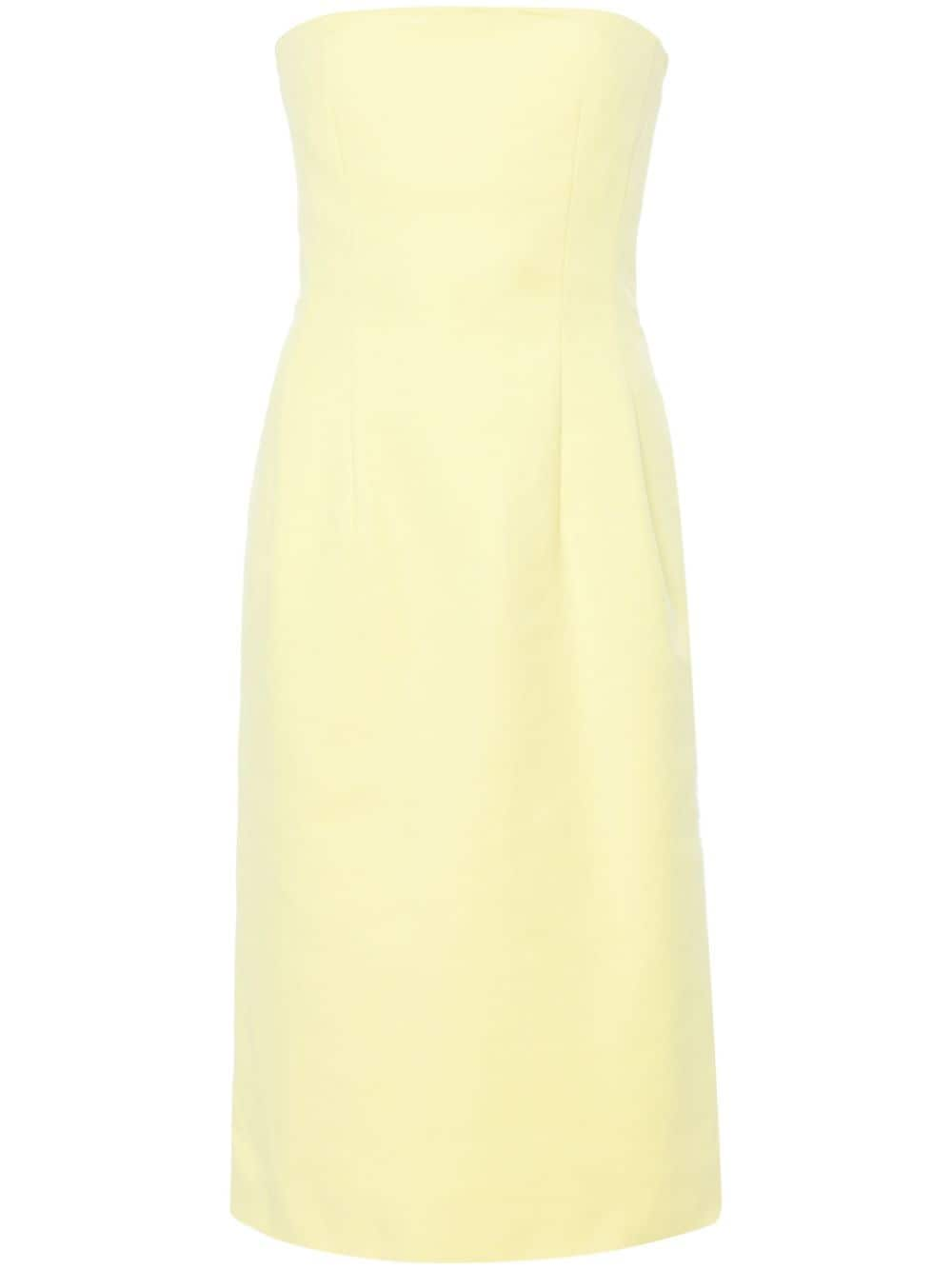 Sportmax bandeau-style midi dress - Gelb von Sportmax