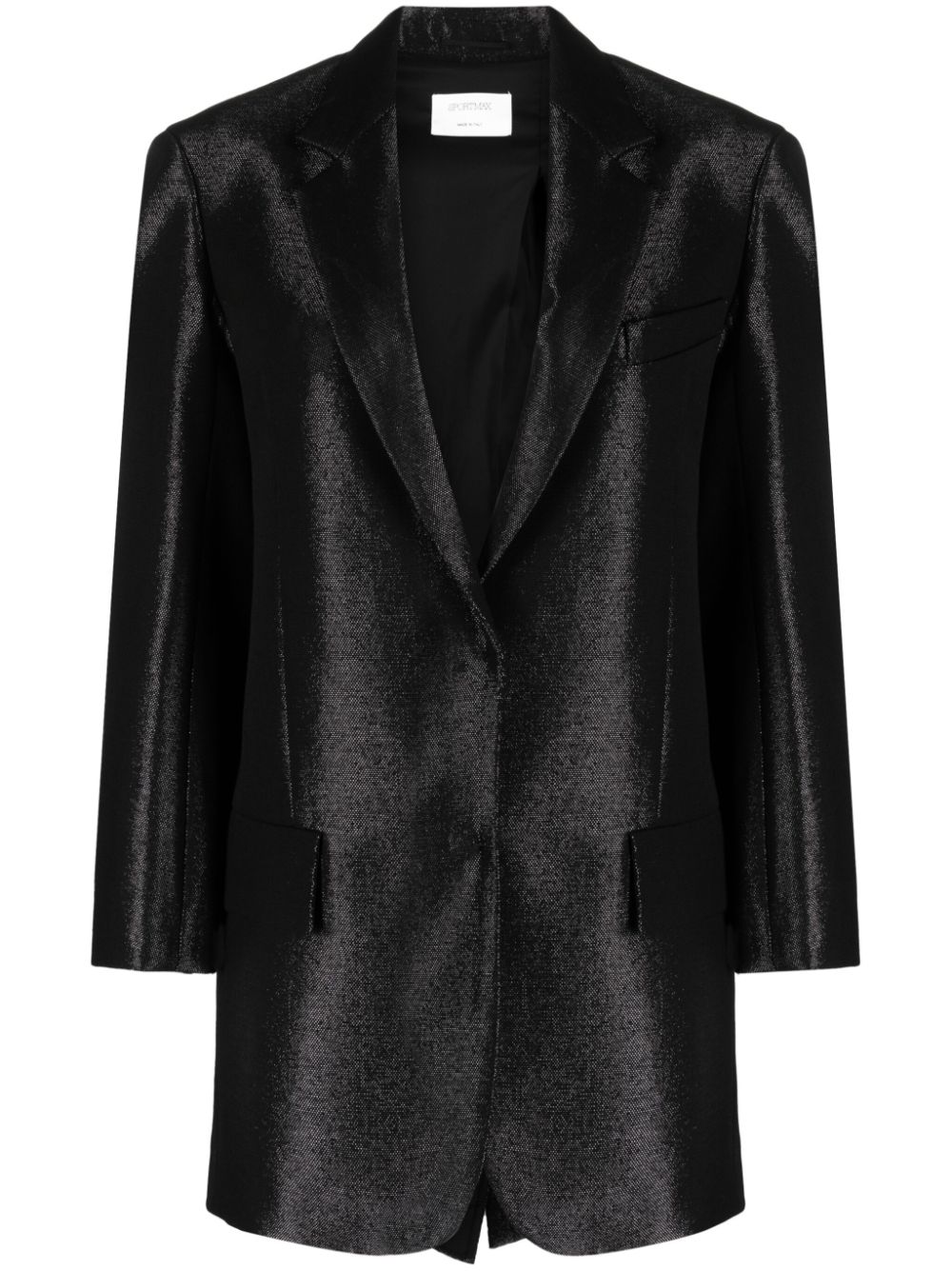 Sportmax Metallic-Mantel - Schwarz von Sportmax