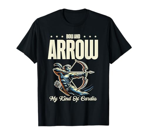 Bogen und Pfeil My Kind Of Cardio Archer Bogen Pfeil Bogenschießen T-Shirt Bogen und Pfeil My Kind Of Cardio Archer Bogen Pfeil Bogenschießen T-Shirt von Sports Athlete Sayings For Archer Archery Bow