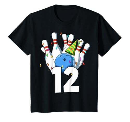 Kinder Bowling Geburtstag 12 Bowling Thema 12. Geburtstag Outfit 12 T-Shirt Kinder Bowling Geburtstag 12 Bowling Thema 12. Geburtstag Outfit 12 T-Shirt von Sports Birthday