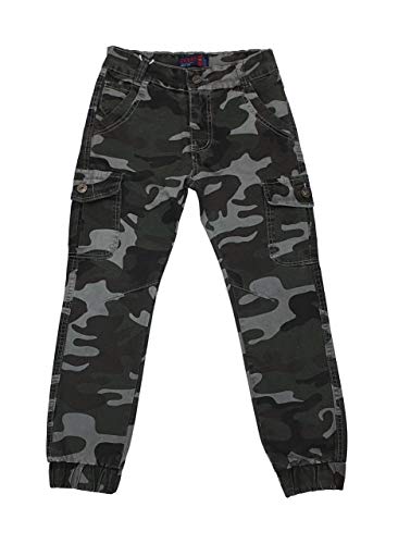 Jungen Cargo Stretch Hose mit Camouflage Muster, Gr. 152-158 in Grün, J36.14 von Sports Boy