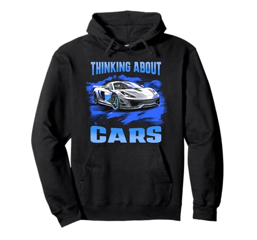 Thinking About Cars Supercar Sportwagen Exotic Concept Boys Pullover Hoodie von Sports Car Lover Gifts Men Teen Boys
