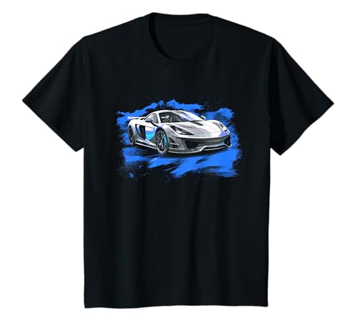 Kinder Supercar Sportwagen Sportwagen Jungen Grafik T-Shirt von Sports Car Lover Outfit Gifts Boys