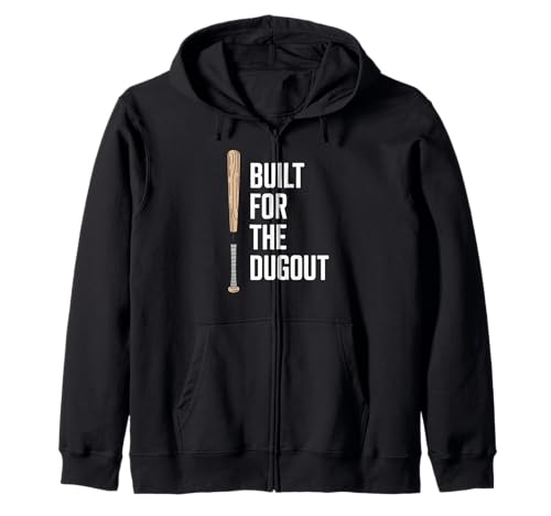 Lustiger Spruch gebaut für den Dugout Baseball Sport Damen Herren Kapuzenjacke von Sports Humor for Dad Friends Players Player Fans