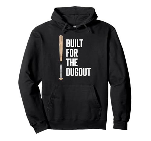 Lustiger Spruch gebaut für den Dugout Baseball Sport Damen Herren Pullover Hoodie von Sports Humor for Dad Friends Players Player Fans