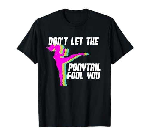 Kickboxer Mädchen Kampfsport Kickboxen Kampfsport MMA T-Shirt von Sports Training Coach Kickboxing Fight Gift