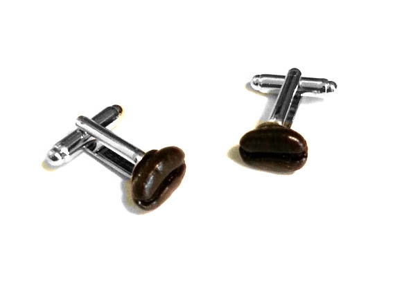 Kaffeebohnen Manschettenknöpfe - Handgemachte Aus Einer Echten Kaffeebohne Kostenlose Geschenkbox Und Us Versand von SportsCufflinks