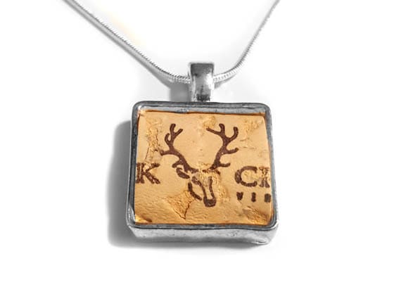 Recycling-Wine Cork Square Halsbandanhänger - Passen Sie Mithilfe Ihrer Eigenen Cork Recycling-Wine Cork Square Halsbandanhänger - Passen Sie Mithilfe Ihrer Eigenen Cork von SportsCufflinks