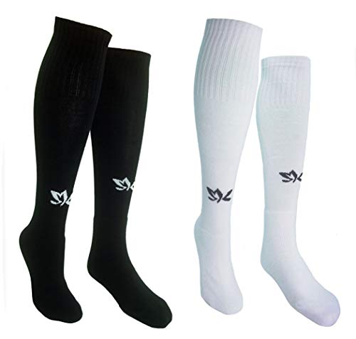 Sportswear Kingdom Damen Herren Volleyballsocken Sport Kniestrümpfe (43-46, Schwarz) von Sportswear Kingdom