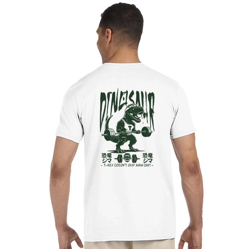 Gym Unisex T-Shirt "Dinosaur" von Sportswearwithlove