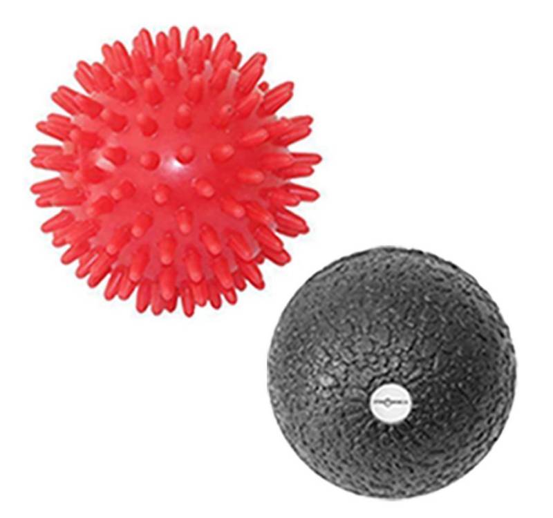 Sporttrend 24 Massageball ø 7cm Massageball Igelball + 6cm Faszienball, Bindegewebe von Sporttrend 24
