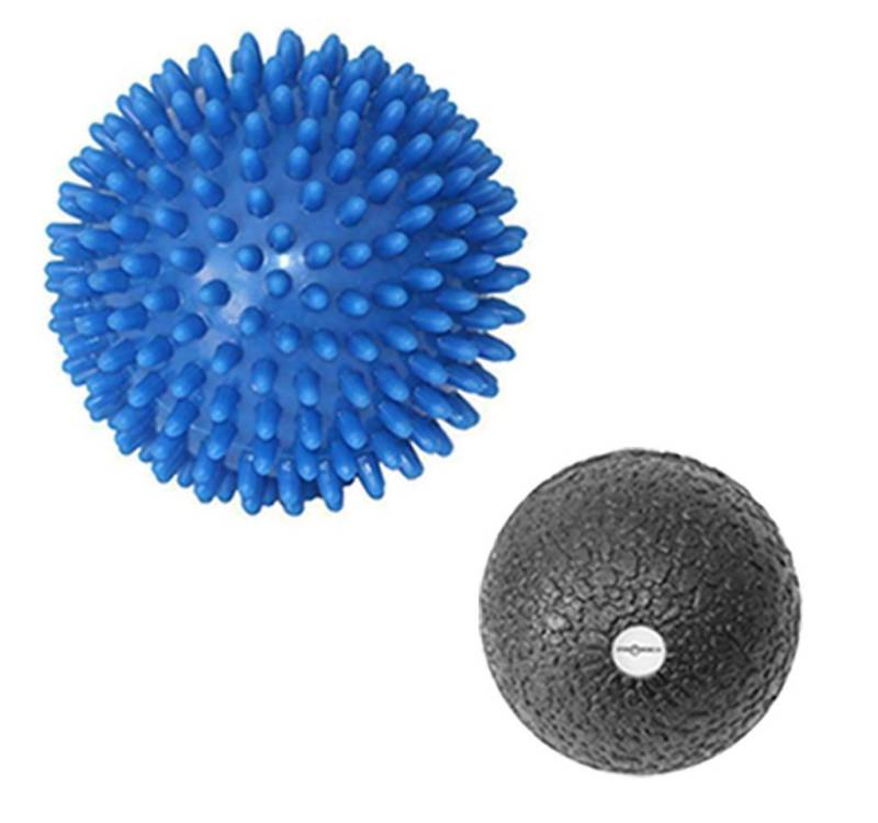 Sporttrend 24 Massageball ø 9cm Massageball Igelball + 6cm Faszienball, Bindegewebe von Sporttrend 24