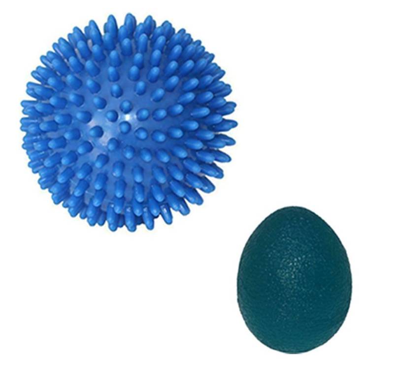 Sporttrend 24 Massageball ø 9cm Massageball Igelball + Grip Ball blau, Bindegewebe Sporttrend 24 Massageball ø 9cm Massageball Igelball + Grip Ball blau, Bindegewebe von Sporttrend 24