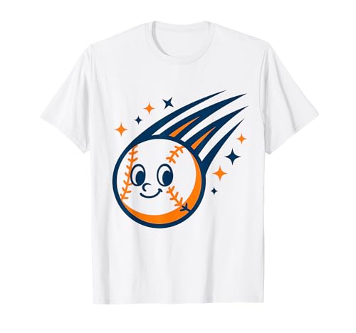 Citrus Comet Baseball für Kinder Kinder Junioren Tweens Jugend T-Shirt von Sporty Star Shards Kids Youth Preteens Pupils Boys