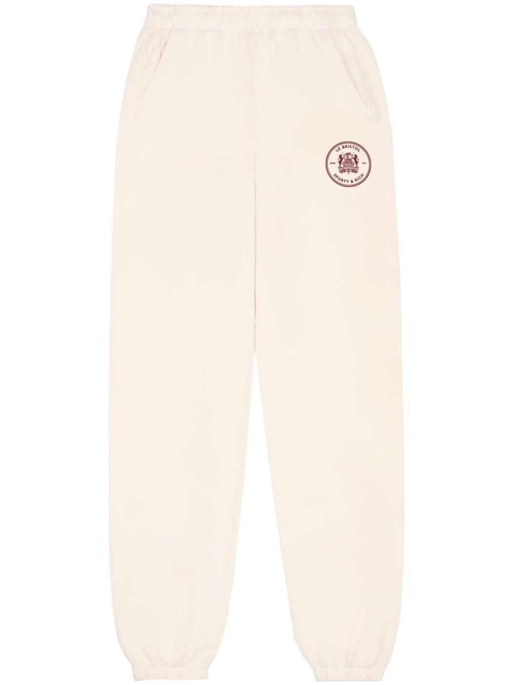 Sporty & Rich Bristol Crest Jogginghose - Nude von Sporty & Rich