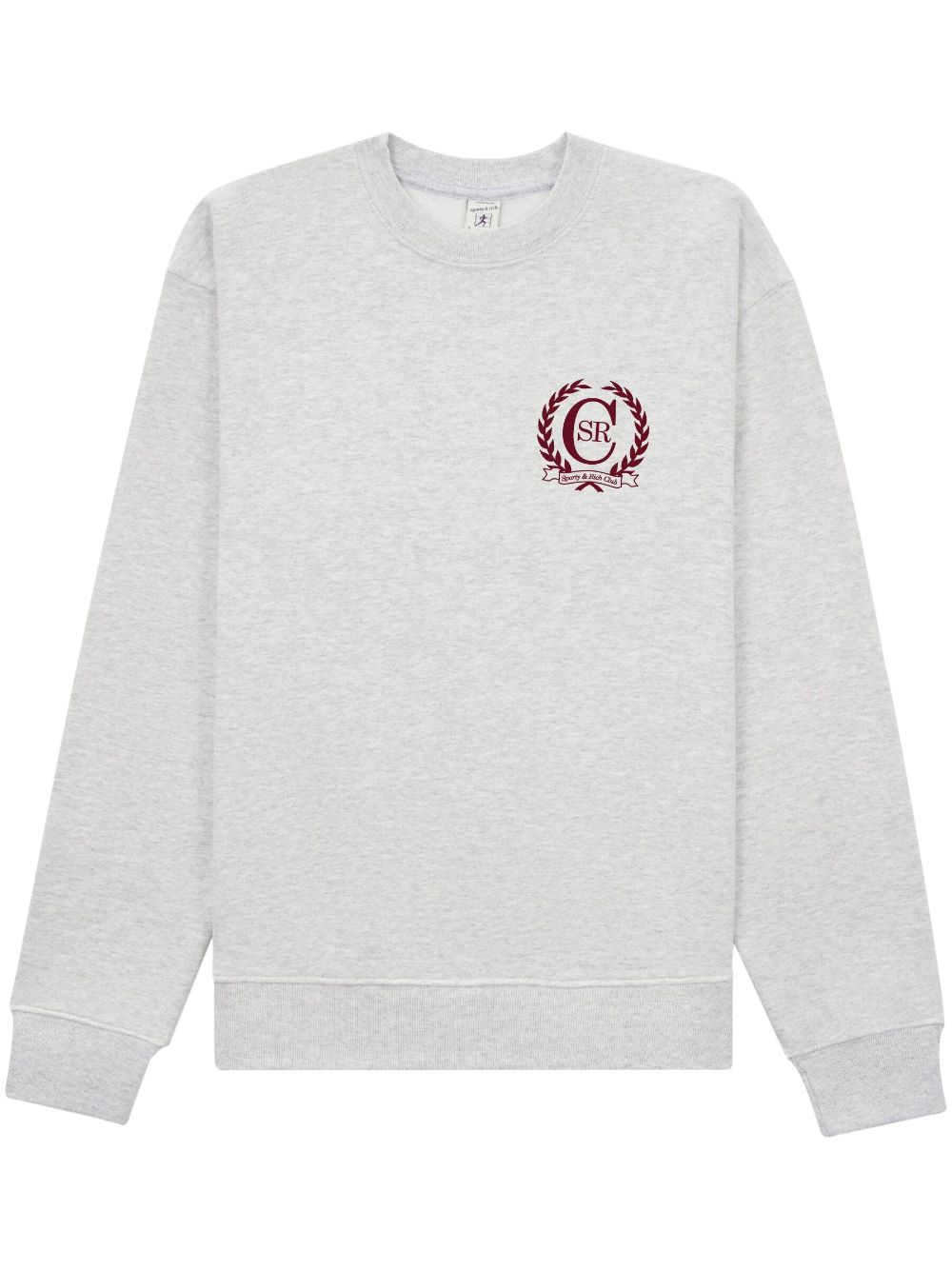 Sporty & Rich Sweatshirt mit Wappen-Print - Grau von Sporty & Rich