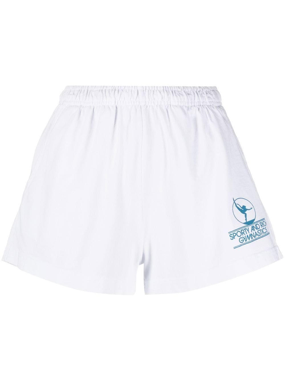 Sporty & Rich Gymnastics Shorts - Weiß von Sporty & Rich