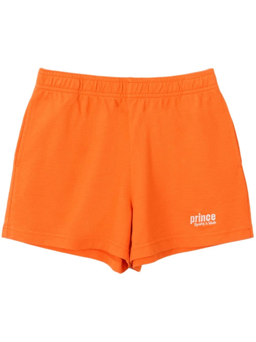 Sporty & Rich Joggingshorts mit Prince-Stickerei - Orange von Sporty & Rich