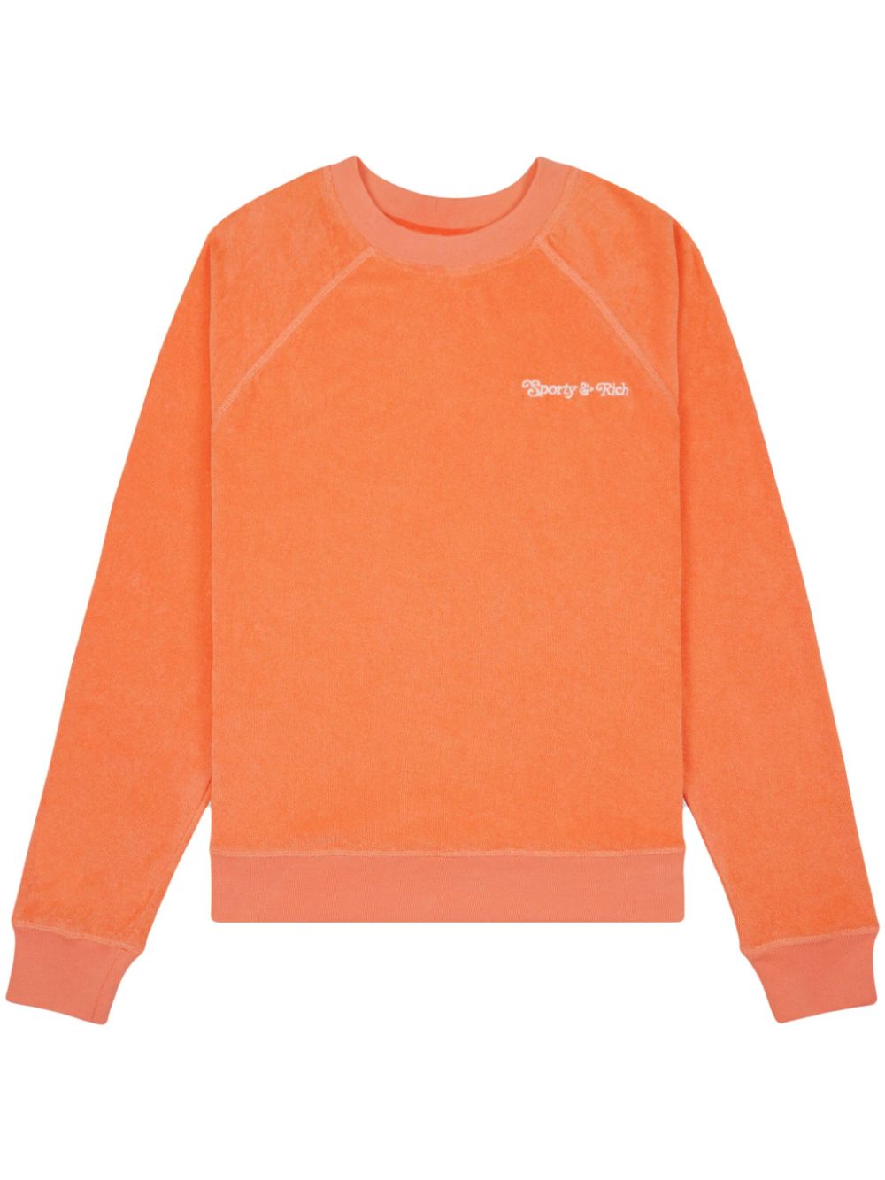 Sporty & Rich Sweatshirt mit 80s Tennis Club-Print - Orange von Sporty & Rich